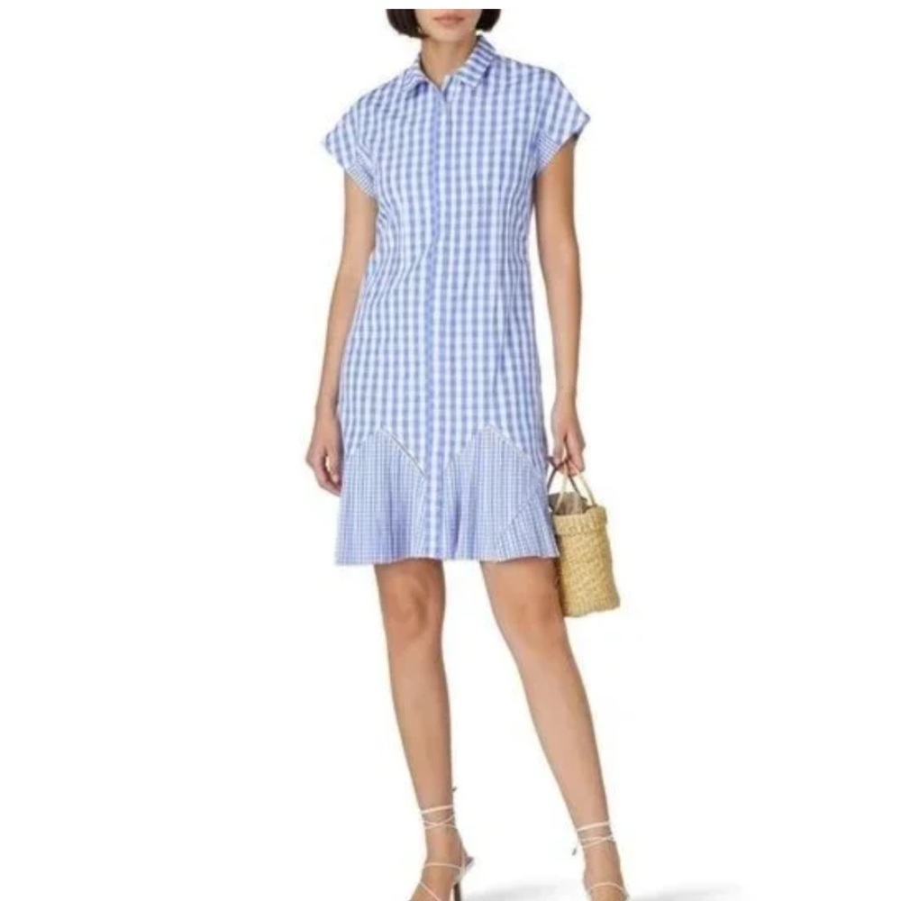 Thakoon × RTR Blue Gingham Dress - Picture 1 of 11